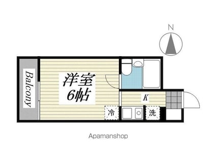 メゾン・ド・オルネ[1R/16.09m2]の間取図