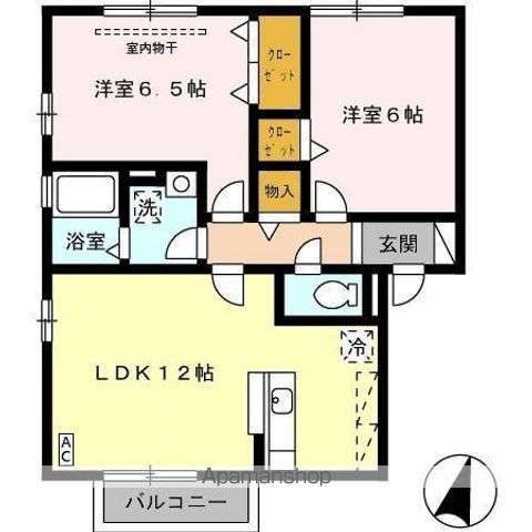 花多来館 A棟の間取り写真