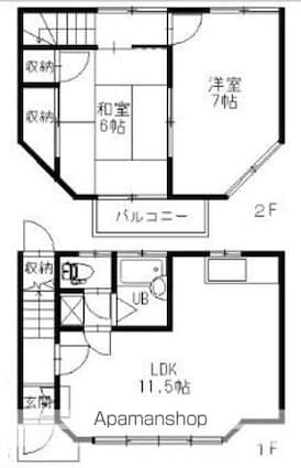 テラスハウスＭ’ｓ[2LDK/60.45m2]の間取図
