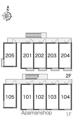 レオパレスけやき[1K/20.28m2]の配置図