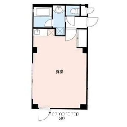 湯島アパートメントハウス[1R/39.6m2]の間取図