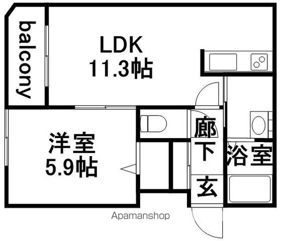 グランメール南郷東の間取り写真