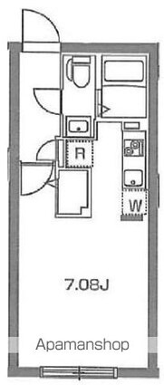 Ｂｒａｎｃｈｅ高円寺[1K/23.41m2]の間取図