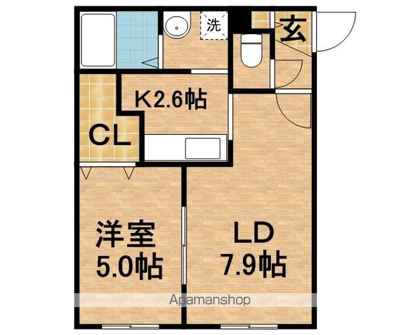 Gアメニティーズ南4条の間取り写真
