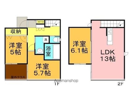 ファミーユ[3LDK/70.06m2]の間取図