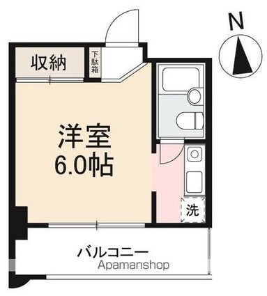 ルミエール三条[1R/22.8m2]の間取図