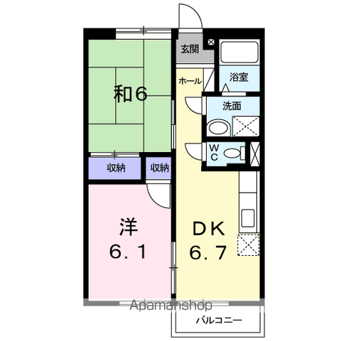 【アイリスＡの間取り】