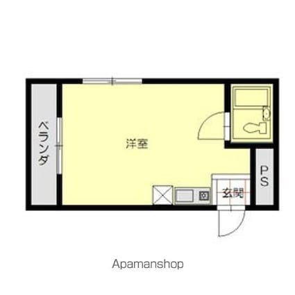 エクセルアビタシオン[1R/20.83m2]の間取図