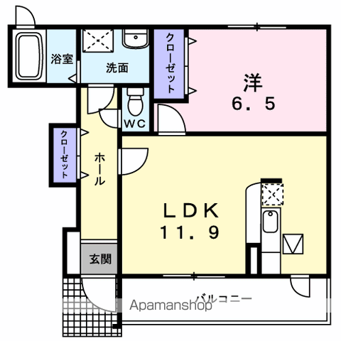 コンフォルト Aの間取り写真