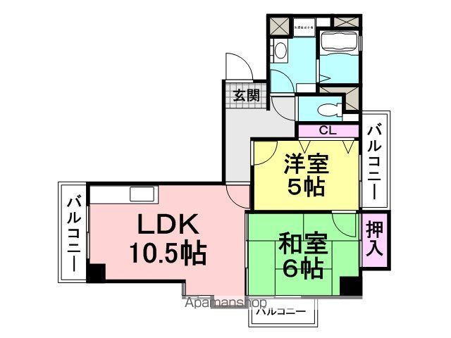 ルーエーベル常光寺壱番館の間取り写真