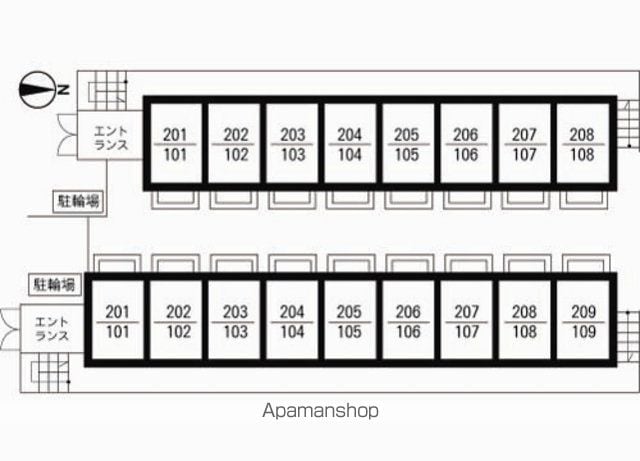 ２１０アパートメントＢ 104 ｜ 東京都葛飾区亀有２丁目34-20（賃貸アパート1K・1階・21.24㎡） その16