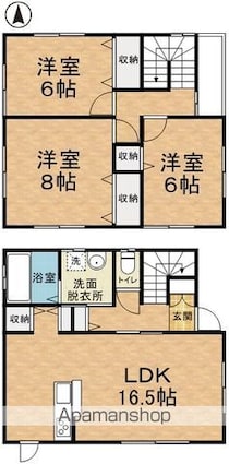 沢村田口住宅[3LDK/84.15m2]の間取図
