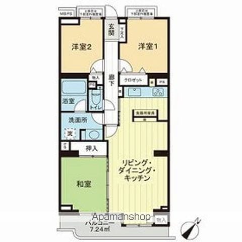 ライオンズガーデン町田の間取り写真