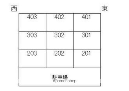 メゾンアピア[2DK/38.88m2]の配置図