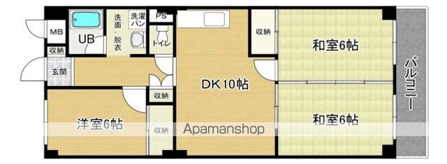 観舟マンションの間取り写真