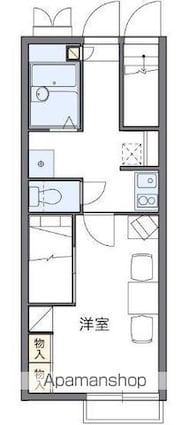レオパレスＭＡＲＩＡ[1K/23.74m2]の間取図