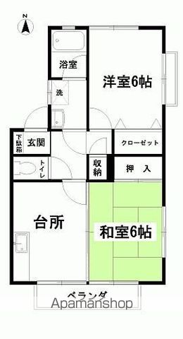 マンションライフの間取り写真
