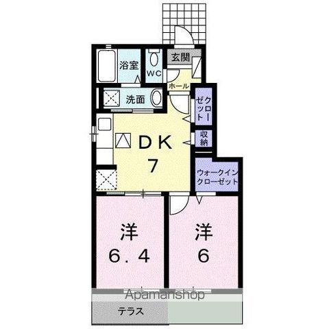 高徳線 屋島駅 徒歩27分 2階建 築15年の間取り写真