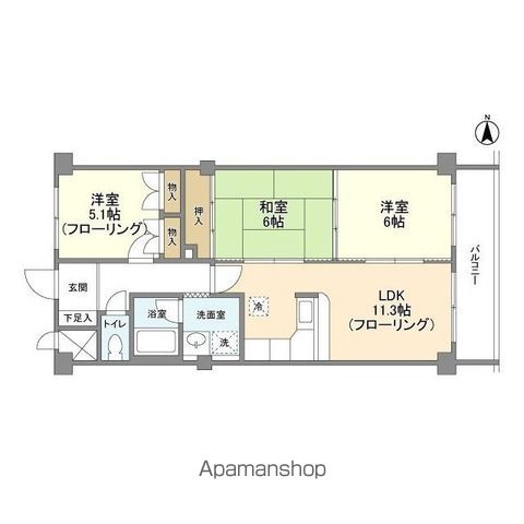 同じ建物の物件間取り写真 - ID:213108084571