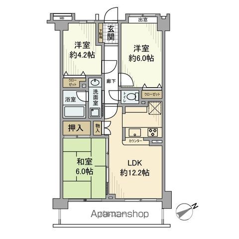 ベルポート朝霞弐番館の間取り写真