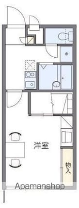 レオパレスＢＥＲＧＡ[1K/23.18m2]の間取図