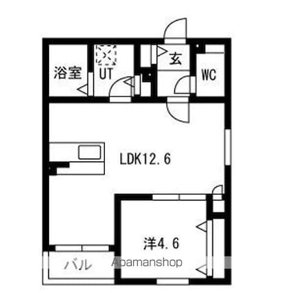 ＢＣ大金[1LDK/40.71m2]の間取図