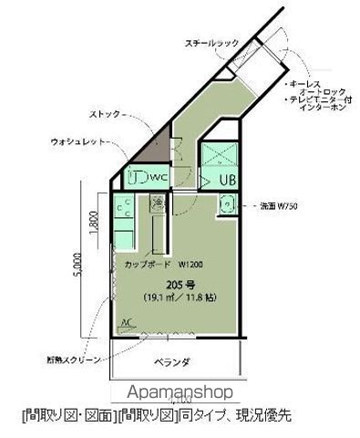 【ＣＯＺＹ　ＰＬＡＣＥわじろの間取り】