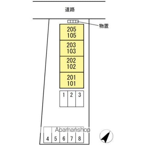 ＤーＲＯＯＭ清水 105 ｜ 福島県福島市清水町字南裏45-1（賃貸アパート1LDK・1階・29.85㎡） その13