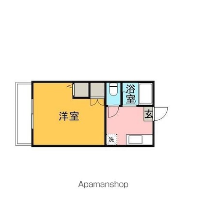 シティハイム一刻館Ｃ[1K/28.15m2]の間取図