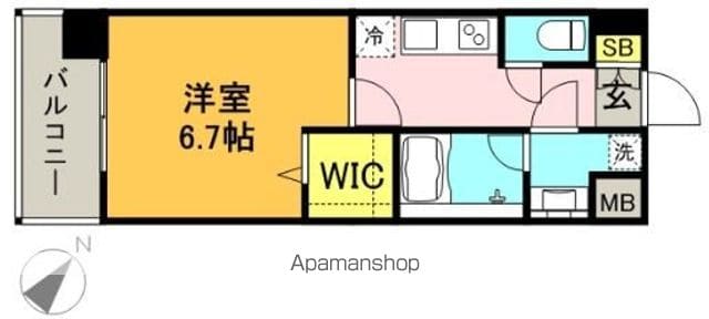 エンクレスト博多LIBERTYの間取り写真
