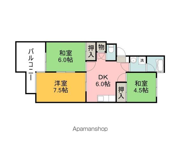 CASA井口Aの間取り写真