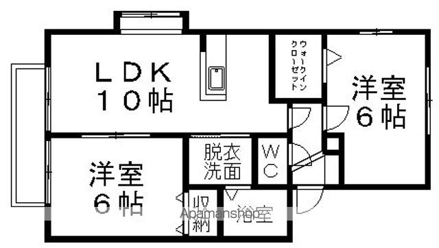 【オークスコートの間取り】