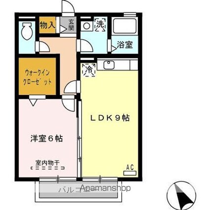 リヴェール・Ｎａｙｕ[1LDK/40.07m2]の間取図