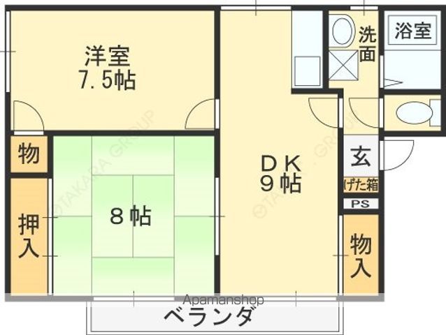 シティーコートよしみA棟の間取り写真