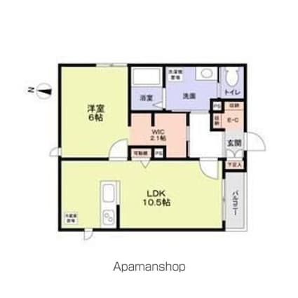 プレジオ明大前[1LDK/42.64m2]の間取図