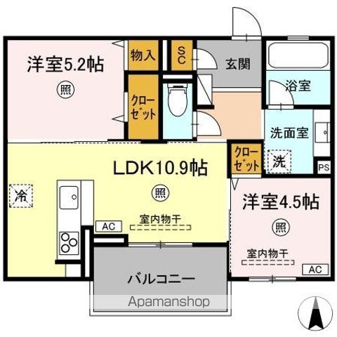 REACHの間取り写真