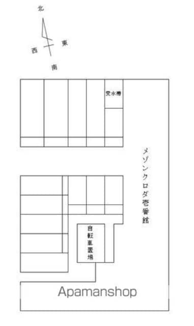 メゾンクロダ壱番館[2LDK/58.17m2]の配置図
