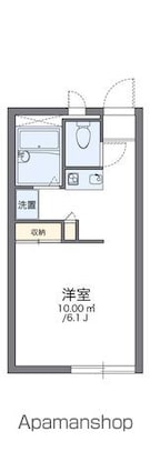 レオパレスボムール[1K/20.28m2]の間取図