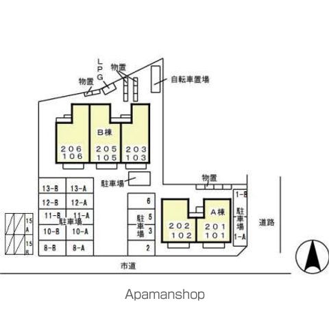 ＣＨＲＹＳＡＮＴＨＥＭＵＭ（クリサンテーム）　Ａ 101 ｜ 岐阜県各務原市蘇原早苗町1（賃貸アパート2LDK・1階・53.72㎡） その21