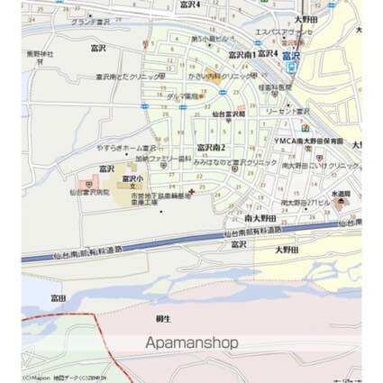 トゥインクルコート富沢[1K/20.84m2]の周辺