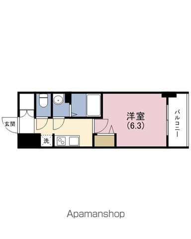 プレサンス上町台筆ヶ崎 NORTHの間取り写真