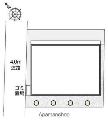 レオネクストことぶき[1K/25.06m2]の配置図