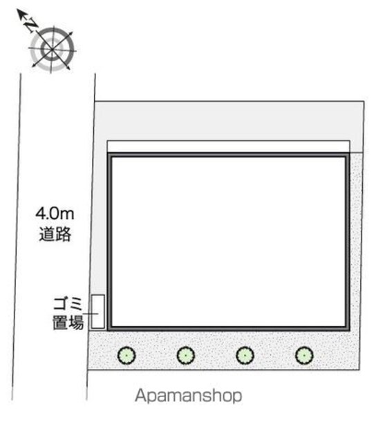 レオネクストことぶき[1K/25.06m2]の配置図