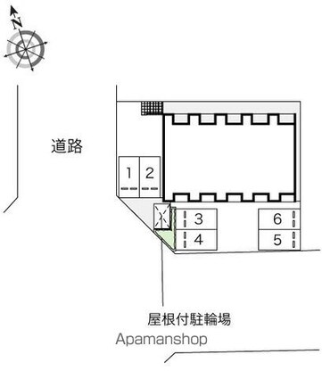 レオネクスト小牧中央[1K/26.57m2]の配置図