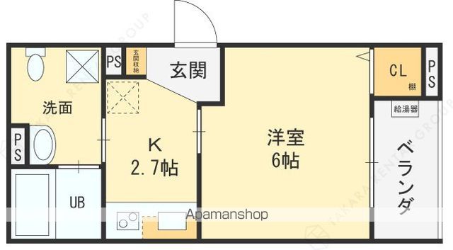 CRASTINE大蓮北4丁目Bの間取り写真