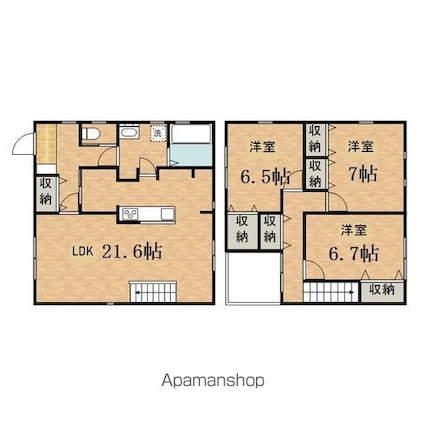 東平山貸家[3LDK/100.81m2]の間取図