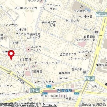 プラネット市ヶ谷[1K/22.16m2]の配置図