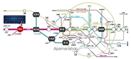ガーラ・グランディ調布[1DK/25.51m2]の周辺11
