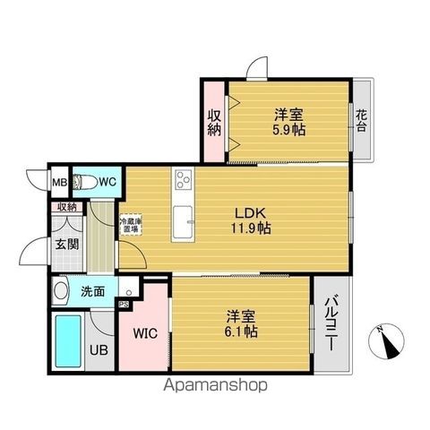 U RESIDENCE 東比恵の間取り写真