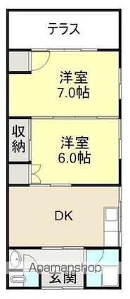 レストハイツ[2DK/38m2]の間取図